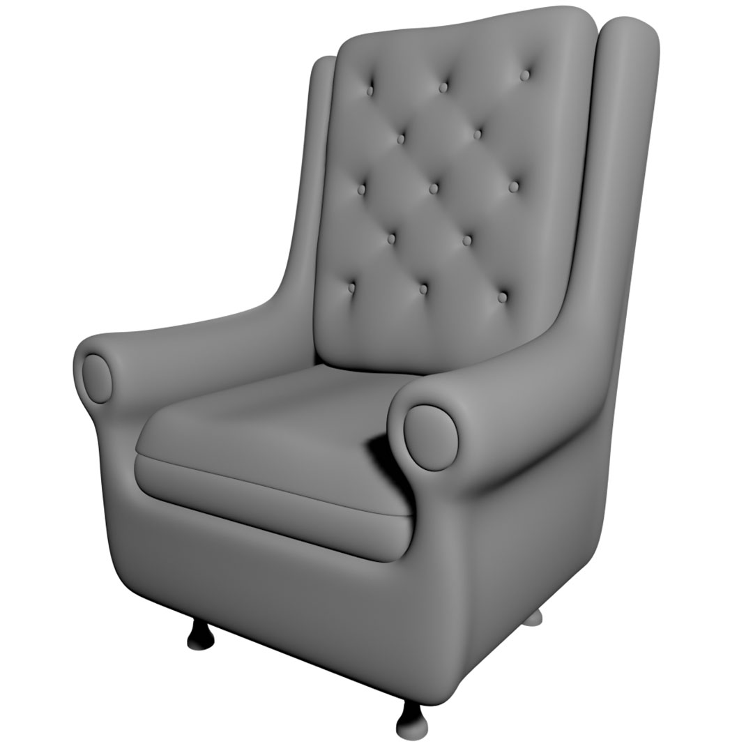 Button Tufted Arm Chair preview image 1
